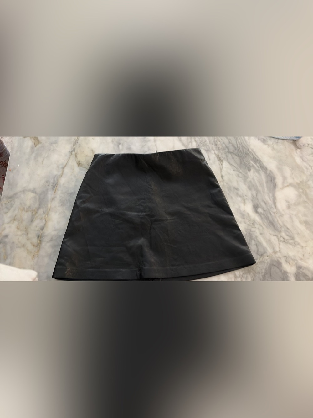 Black Leather Mini Skirt